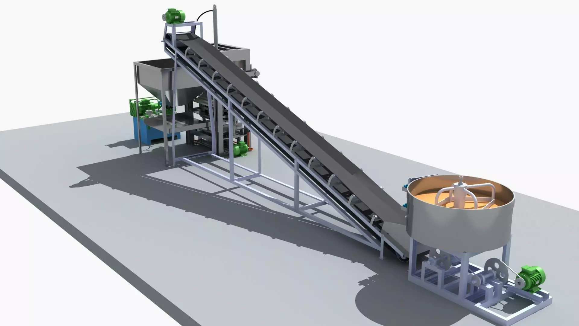 Industrial Equipment 22 - Hydraulic Brick Making Machine 3D model