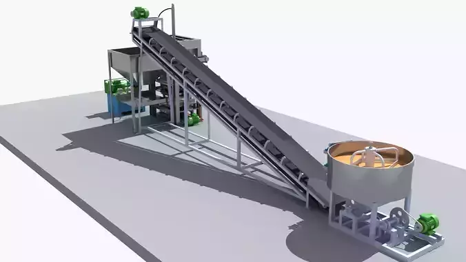  Industrial Equipment 22 - Hydraulic Brick Making Machine 