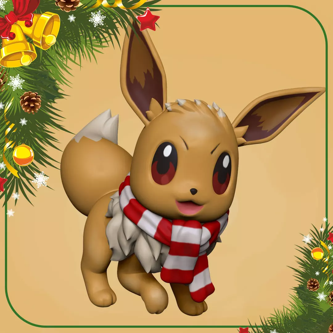 CHRISTMAS DECORATION - EEVEE Free 3D print model_0