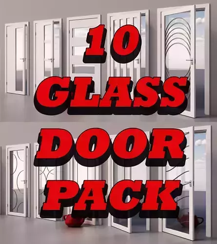 Glass Door Design 10-20 3D model