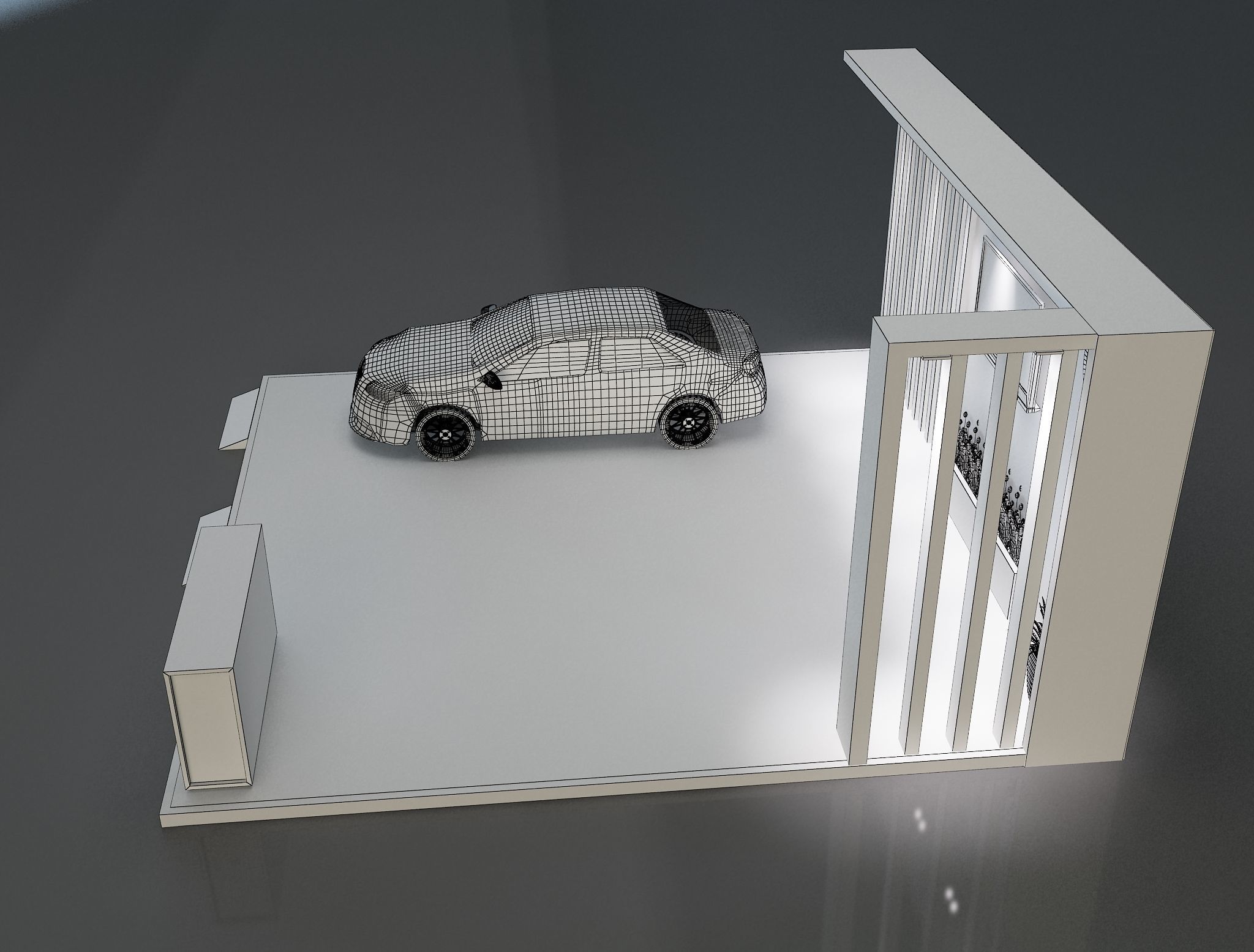 Booth Exhibition Stand a600 3D model_3