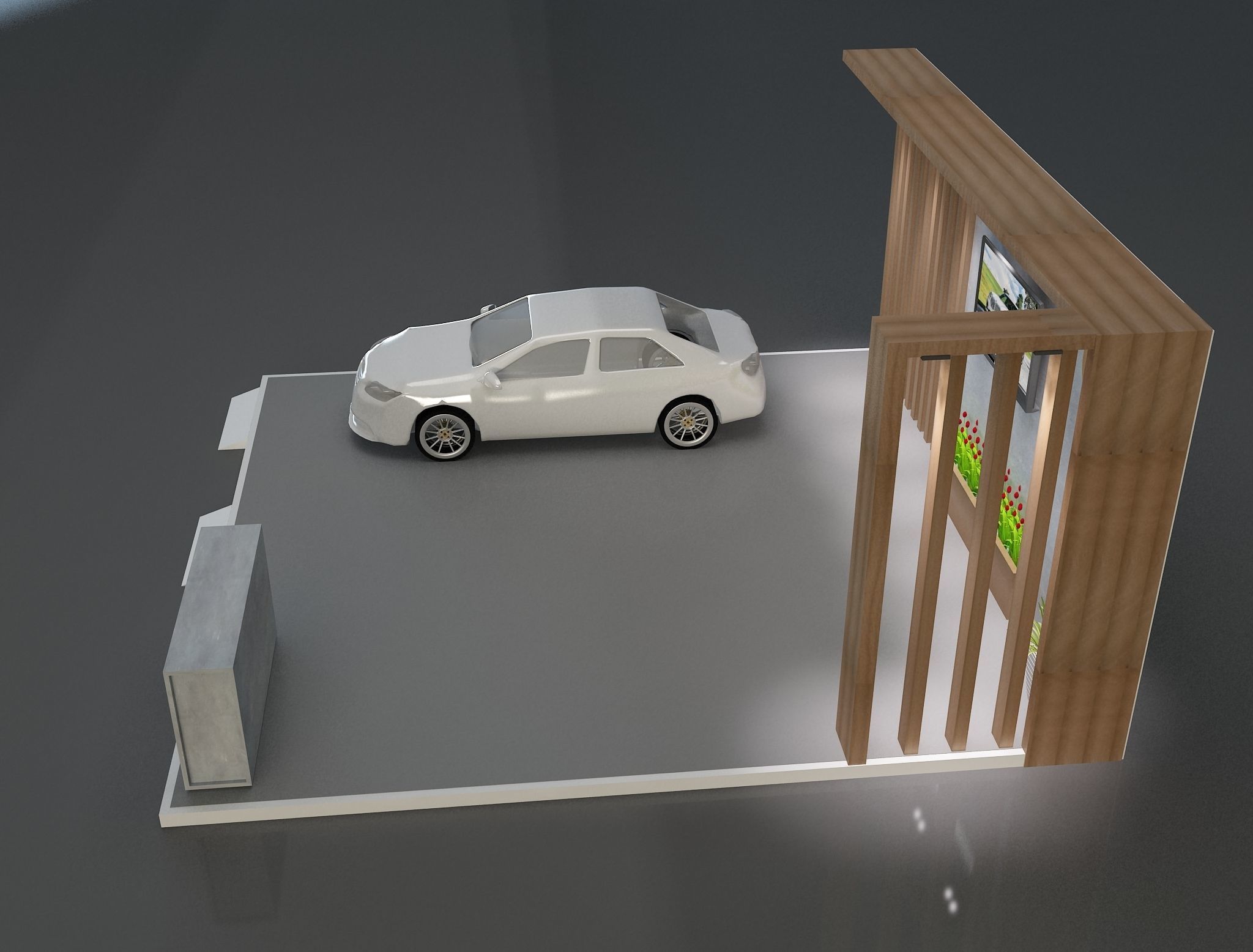 Booth Exhibition Stand a600 3D model_2