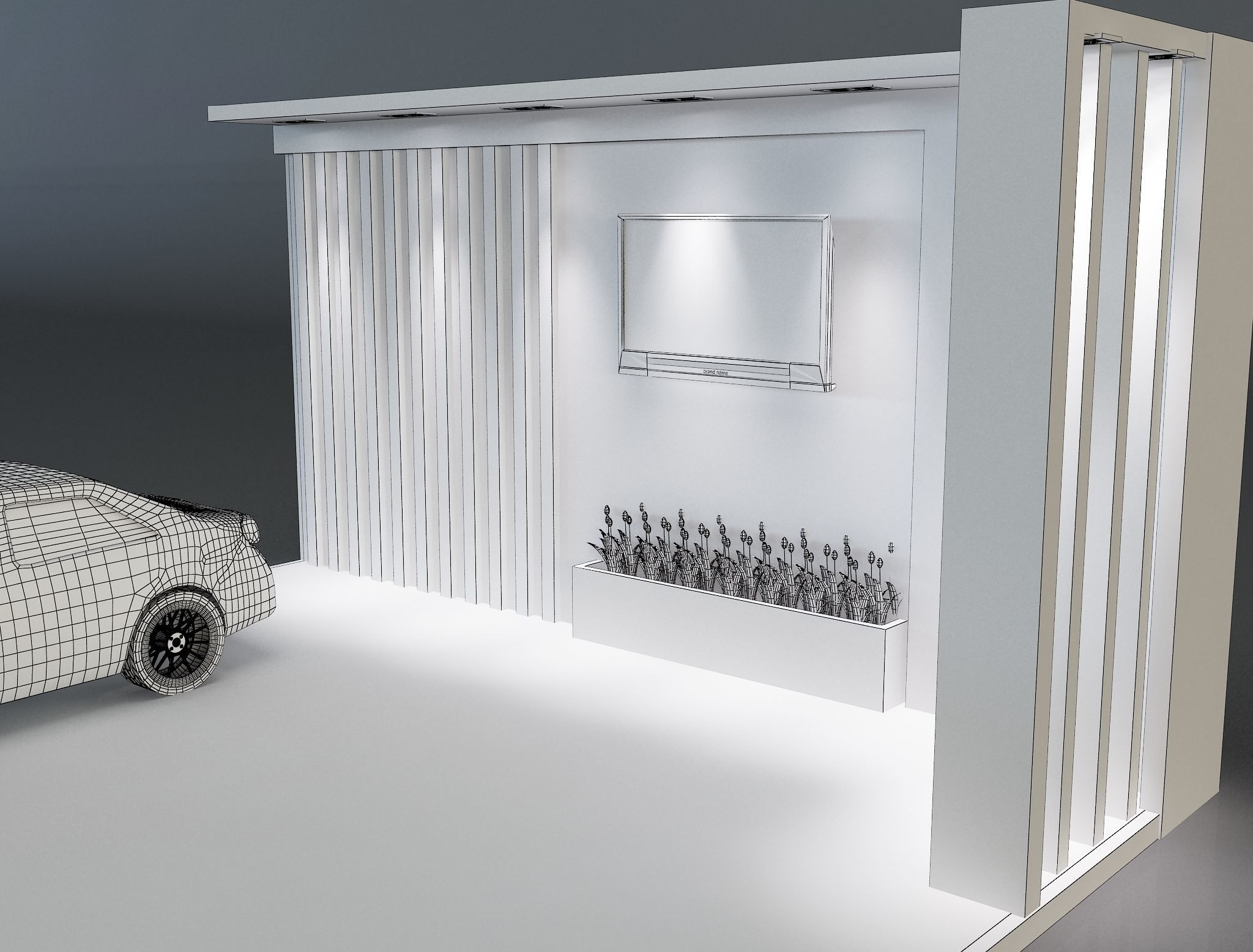 Booth Exhibition Stand a600 3D model_9
