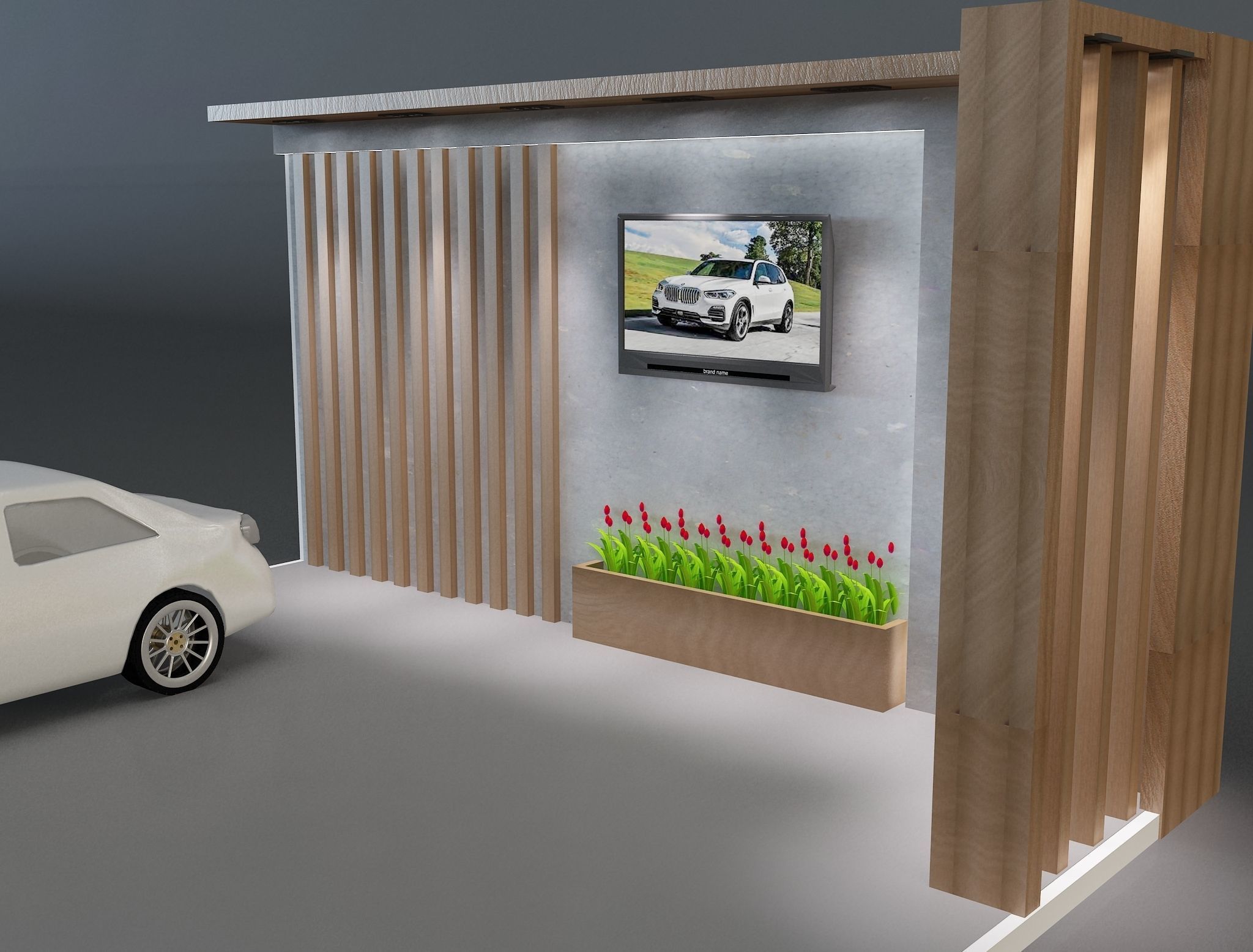 Booth Exhibition Stand a600 3D model_8