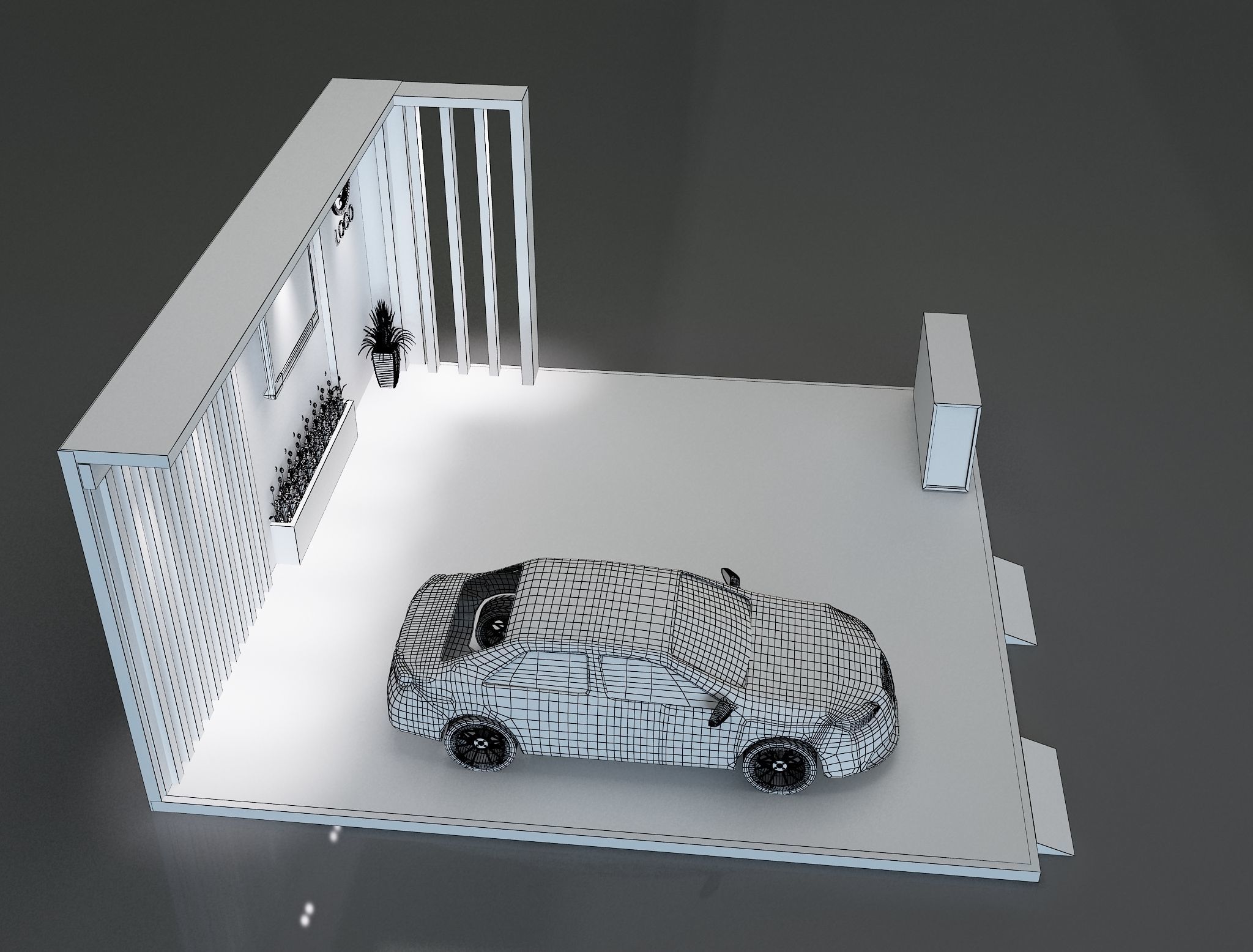 Booth Exhibition Stand a600 3D model_7