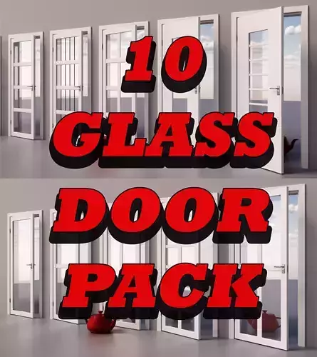 Glass Door Design 20-30 3D model