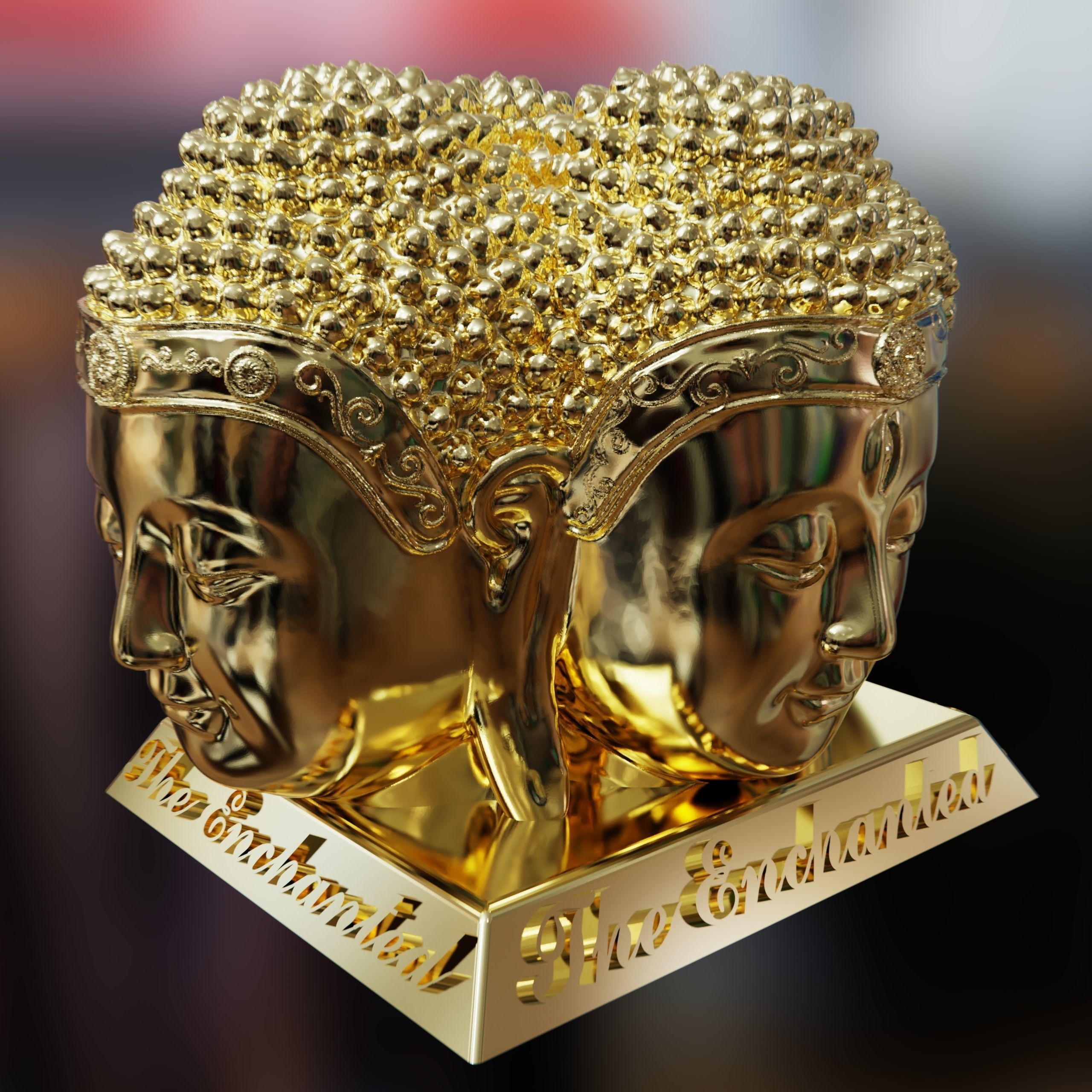 The enchanted Buddha 3D print model_3