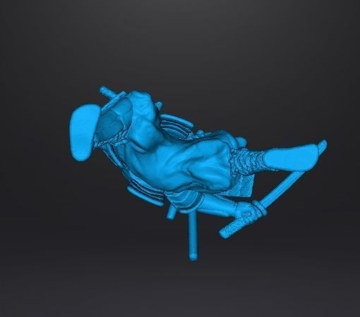 SAMURAI DUAL KATANA MINIATURE MODEL FOR FANTASY GAMES DND RPG 3D print model_12