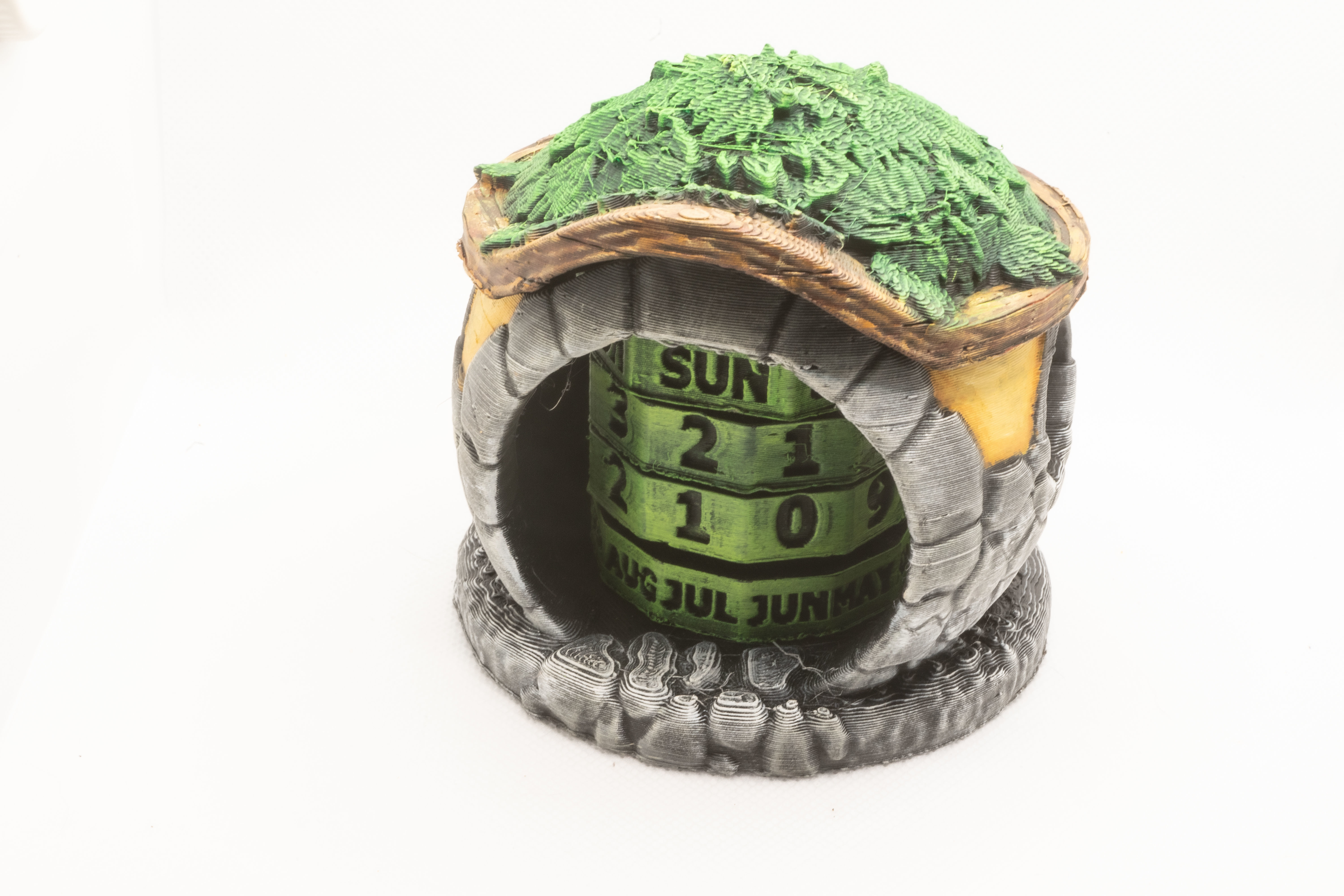 Hobbit house calendar 3D print model_2
