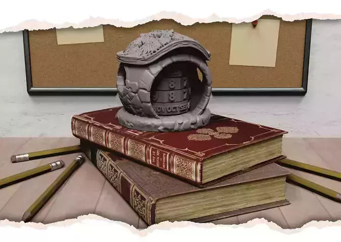 Hobbit house calendar 3D print model