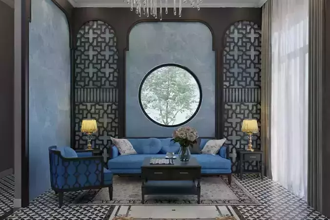 Indochina living room