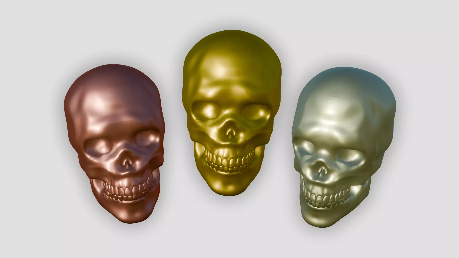 Golden Skull Free 3D model