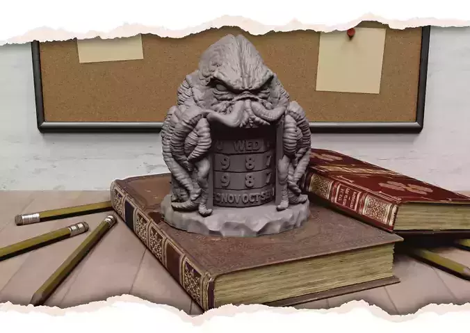 Chtulu Calendar 3D print model