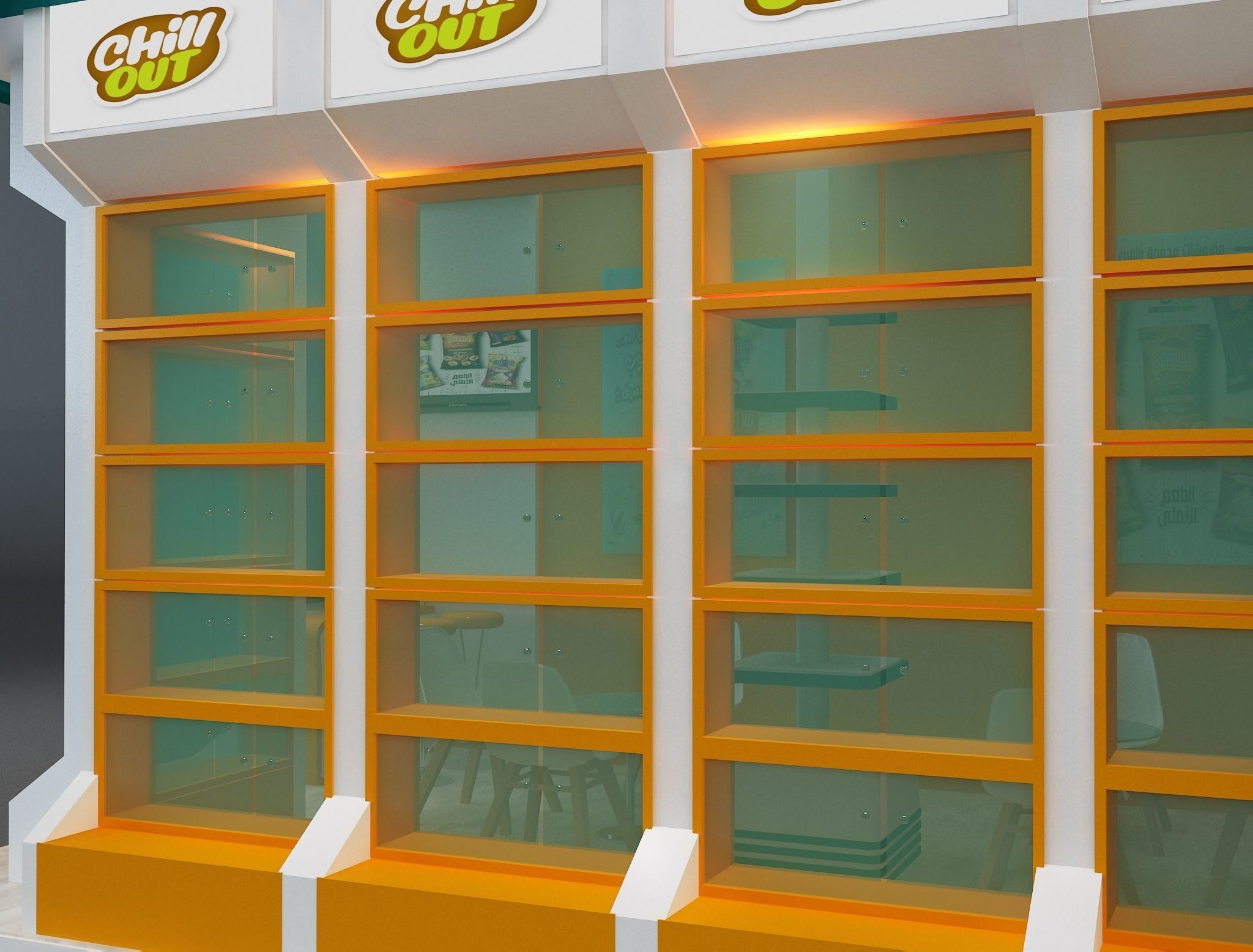 Booth Exhibition Stand a622c 3D model_12