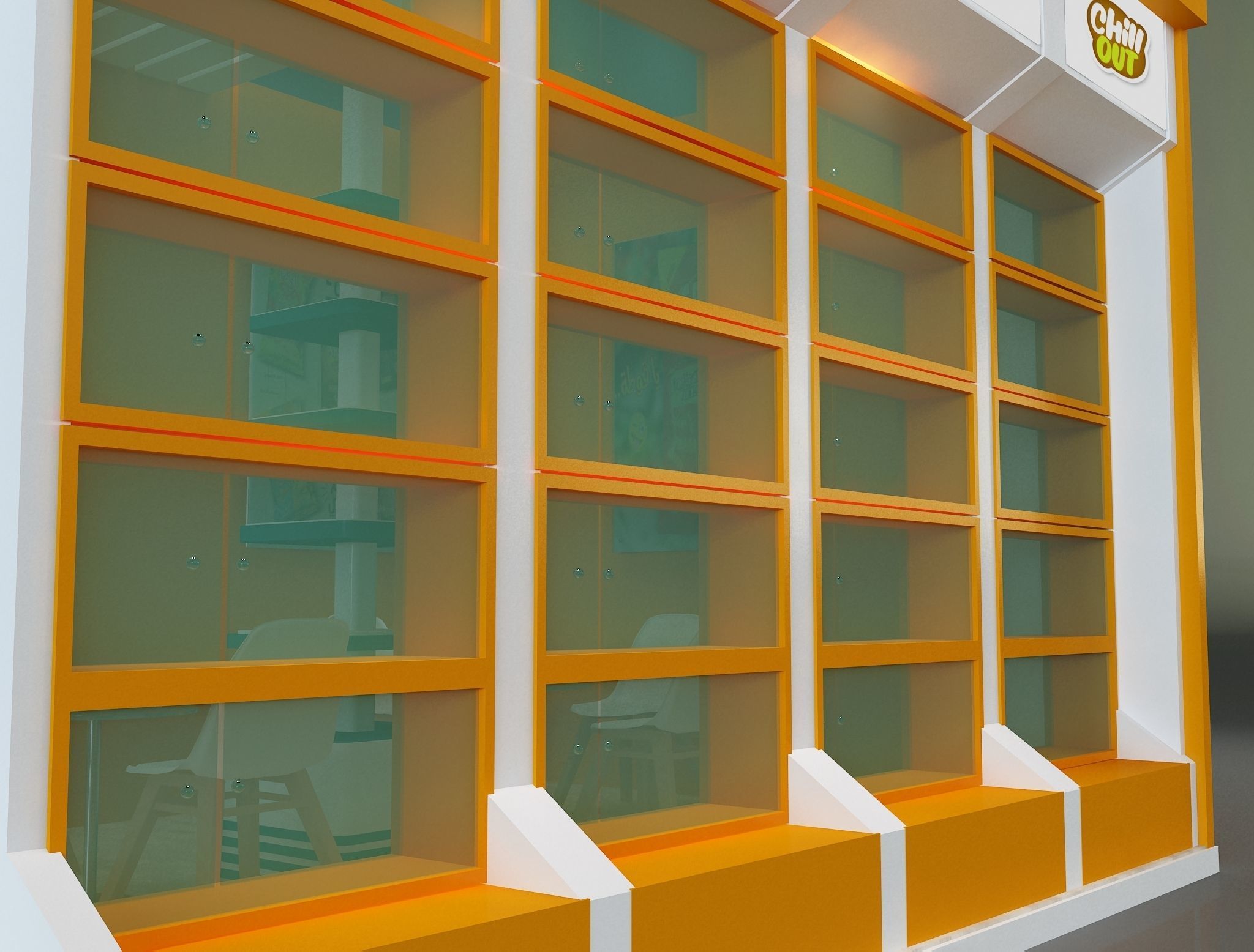 Booth Exhibition Stand a622c 3D model_16