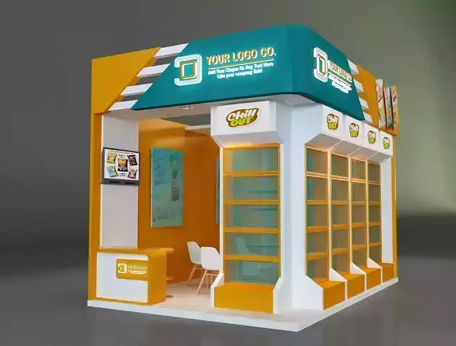 Booth Exhibition Stand a622c 3D model