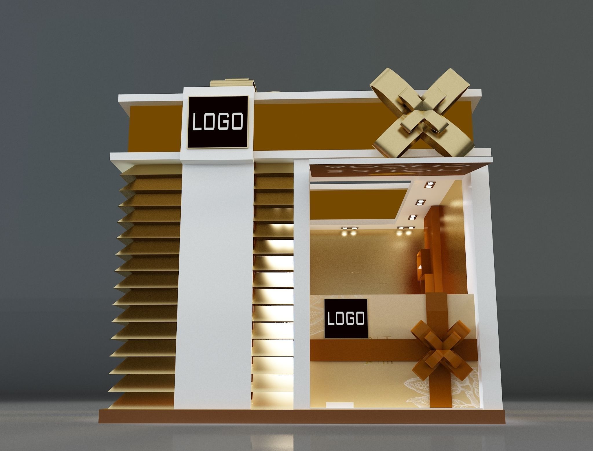 Booth Exhibition Stand a663a 3D model_2