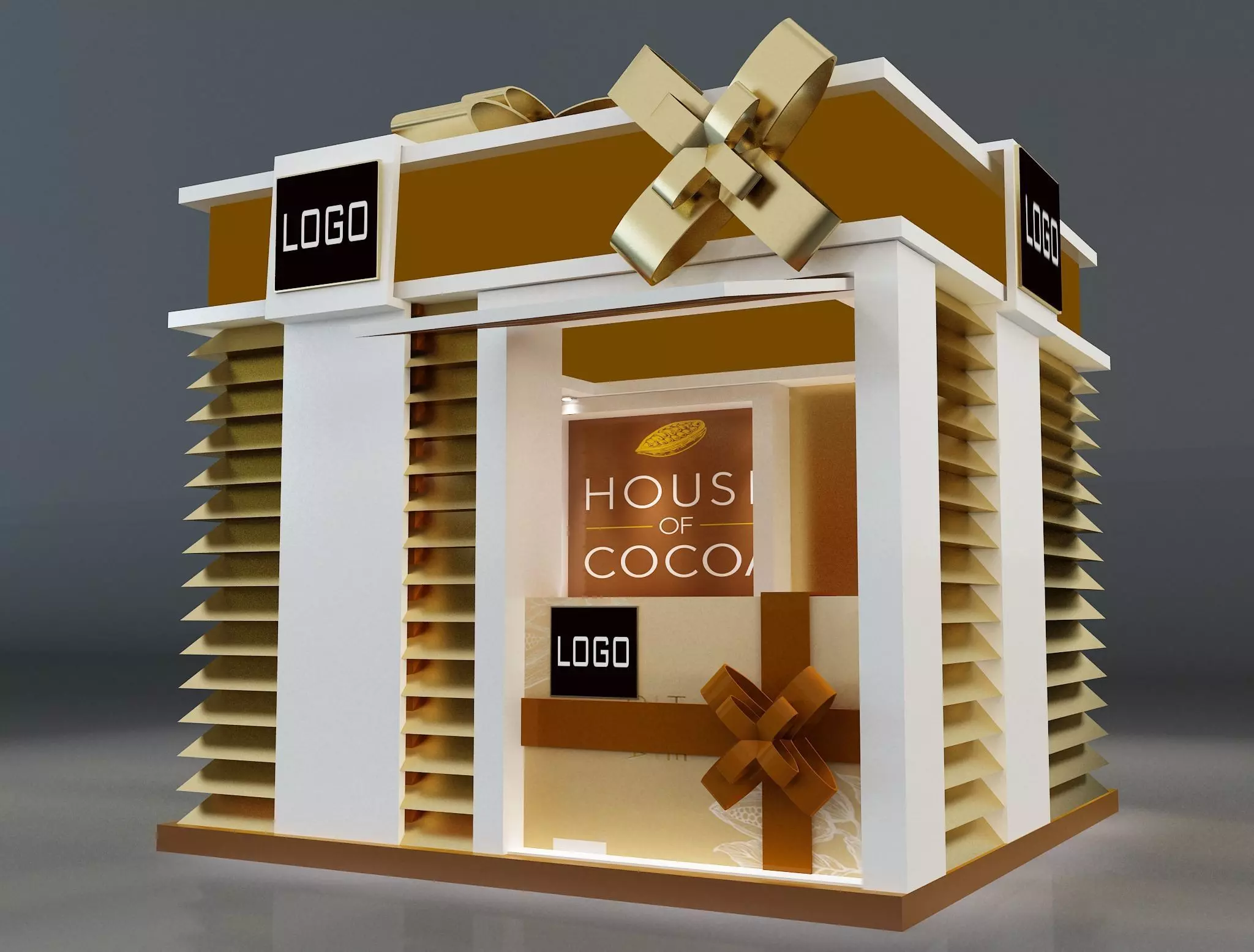 Booth Exhibition Stand a663a 3D model_0