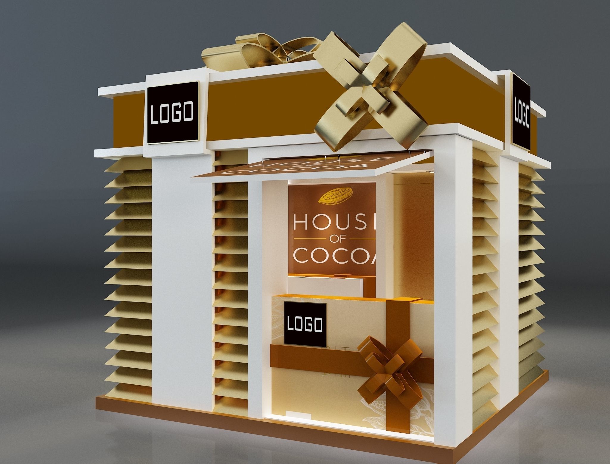 Booth Exhibition Stand a663a 3D model_6