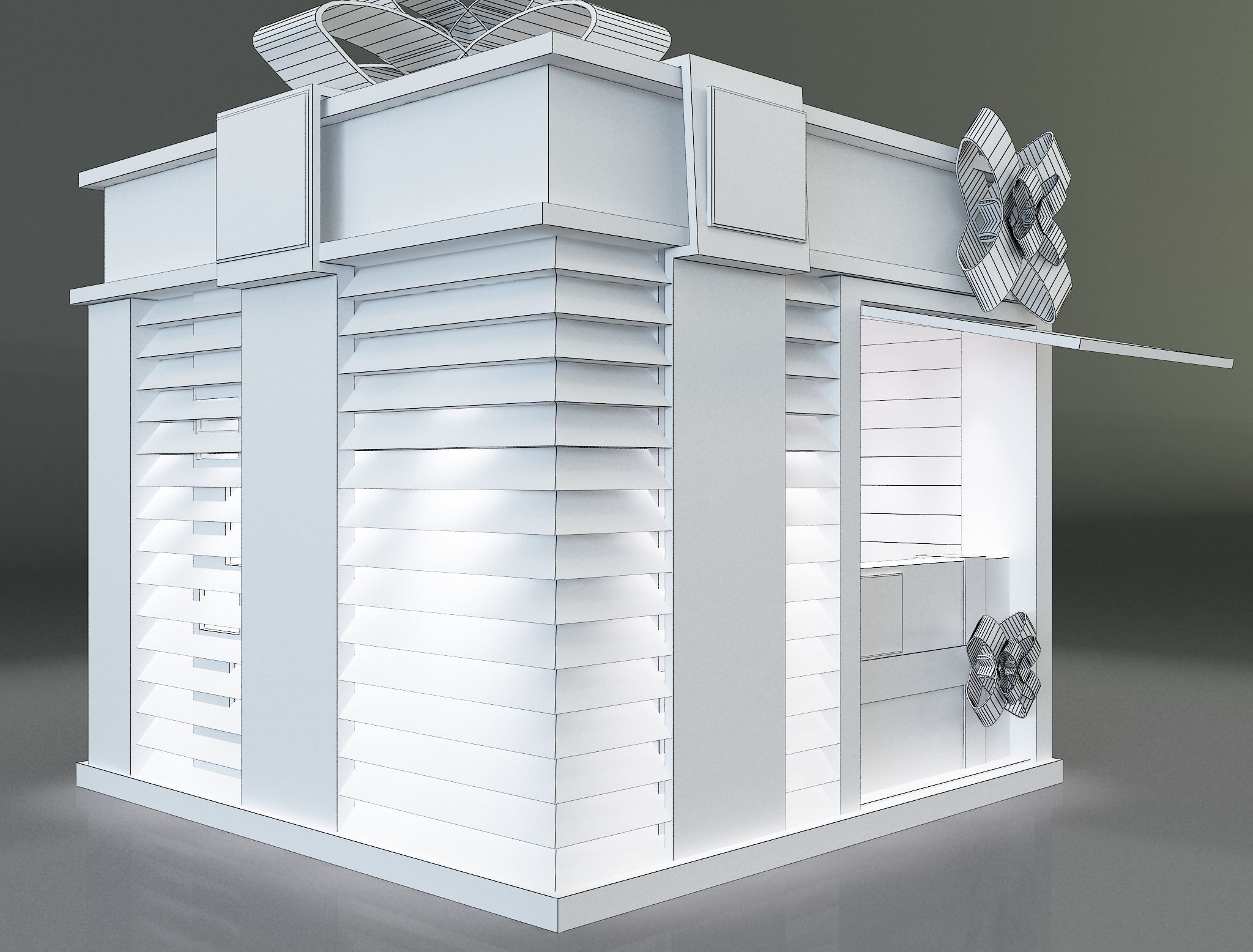 Booth Exhibition Stand a663a 3D model_17