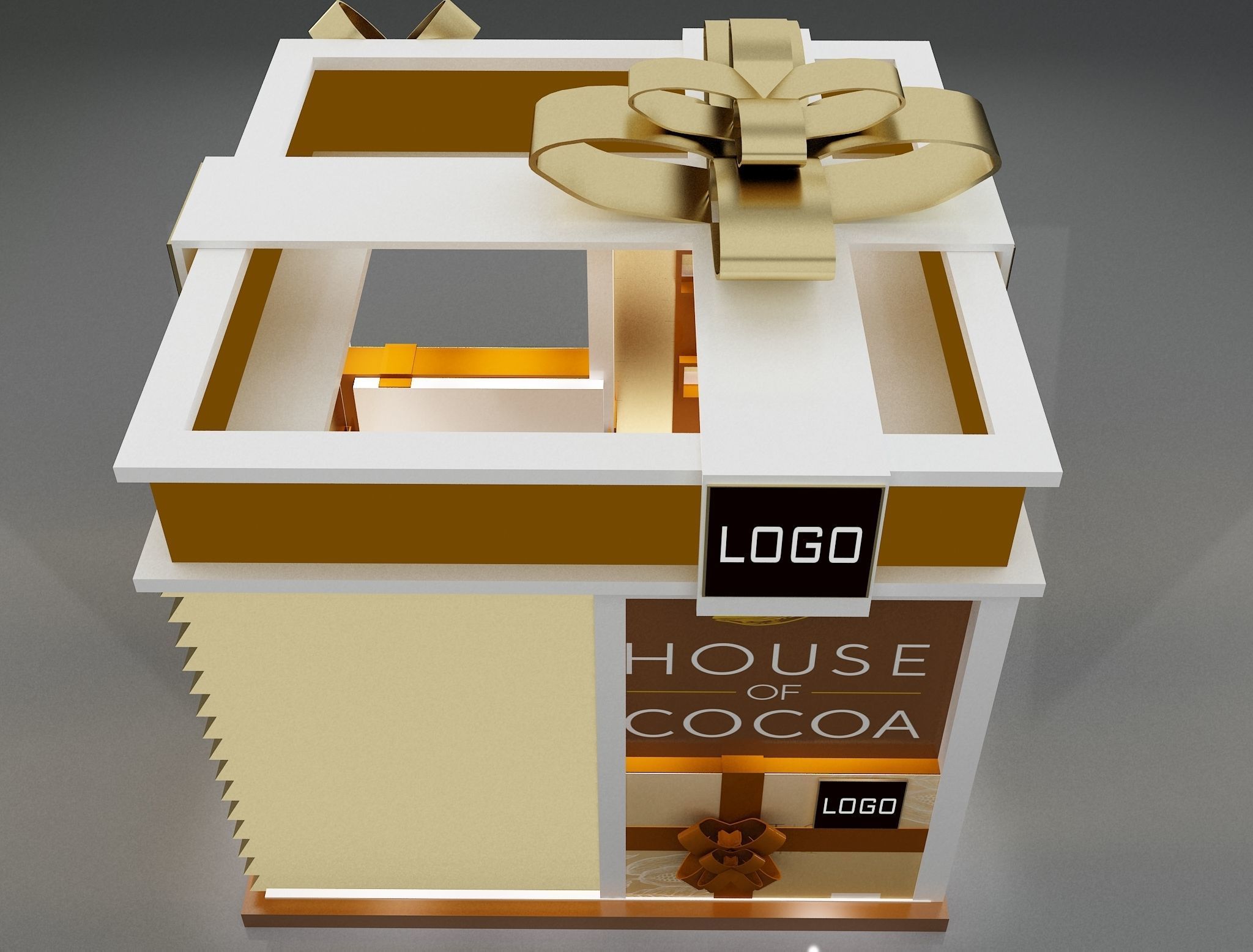 Booth Exhibition Stand a663a 3D model_8