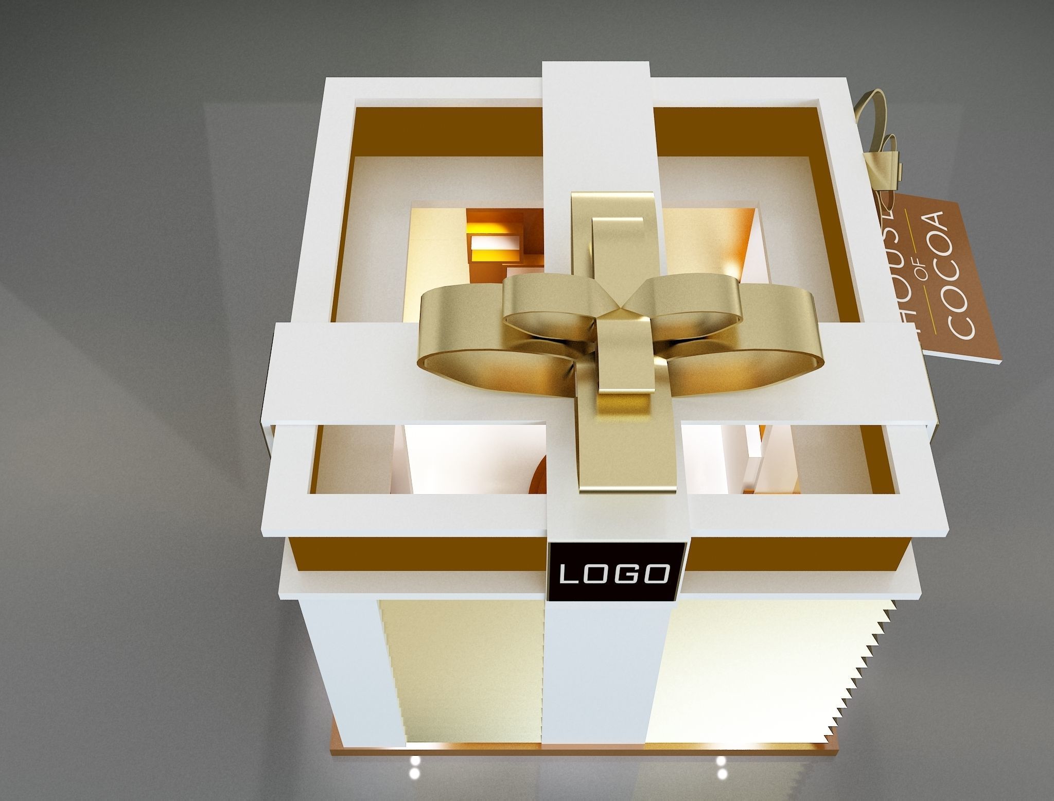 Booth Exhibition Stand a663a 3D model_14
