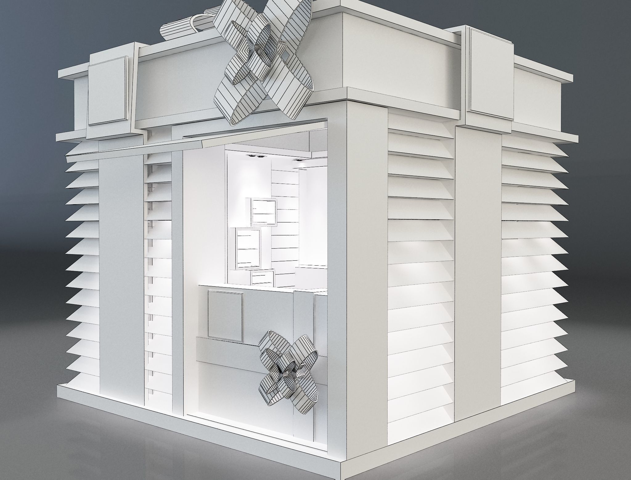 Booth Exhibition Stand a663a 3D model_11