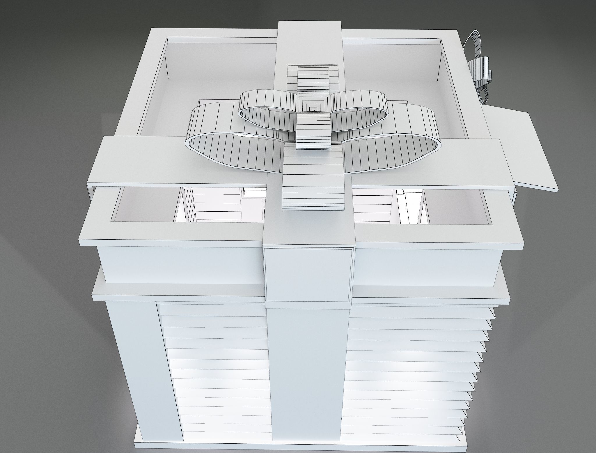 Booth Exhibition Stand a663a 3D model_13
