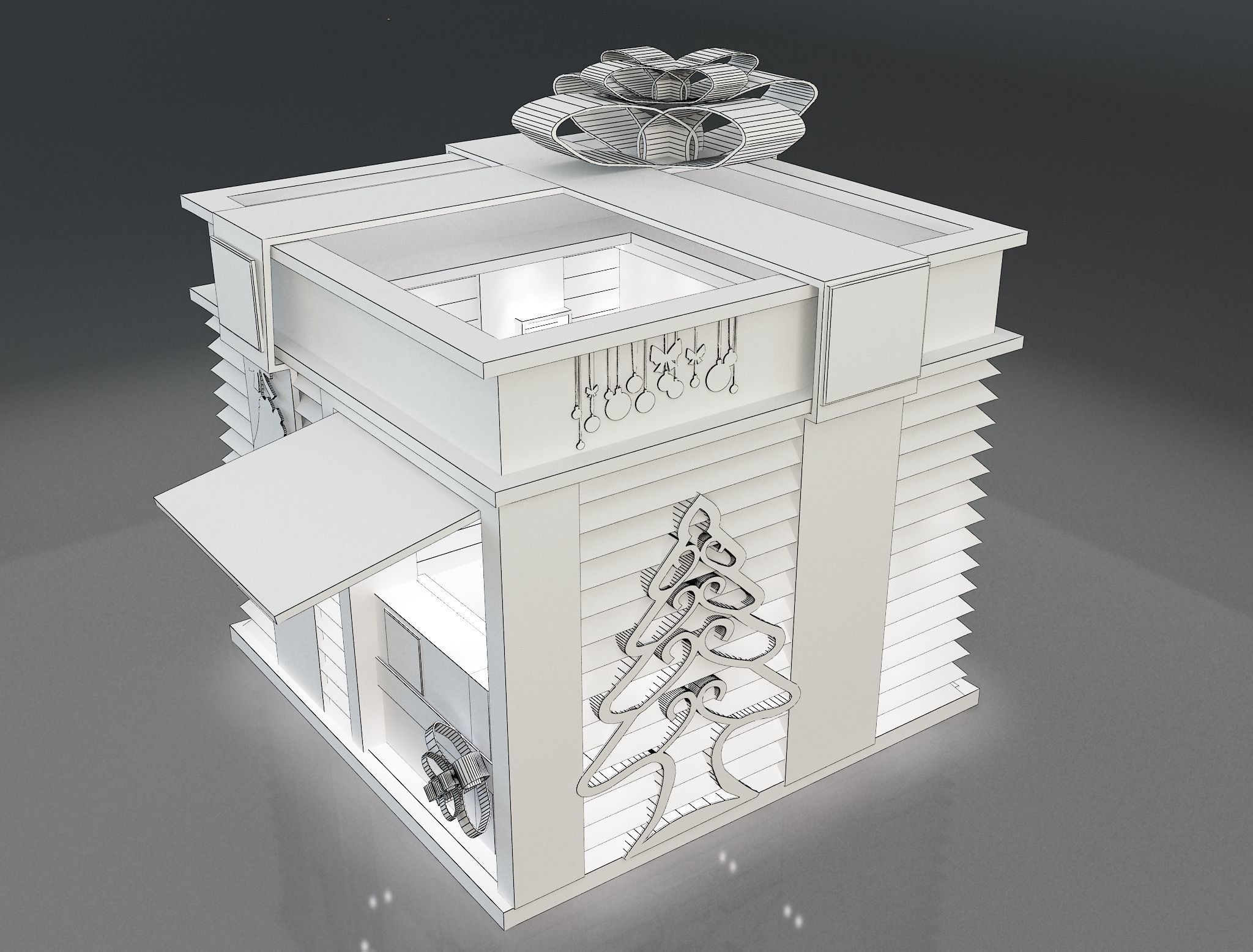 Booth Exhibition Stand a663b 3D model_5