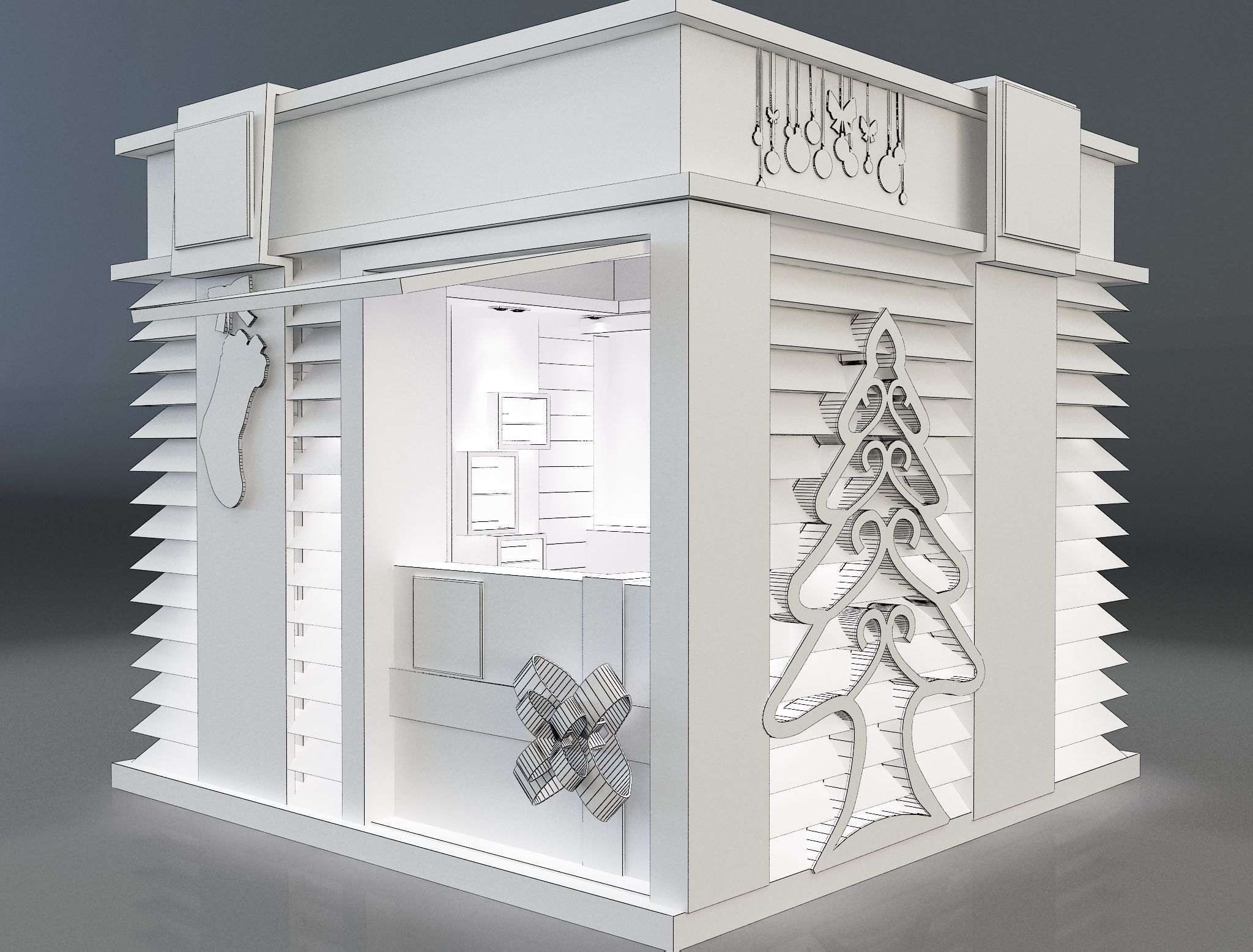 Booth Exhibition Stand a663b 3D model_11