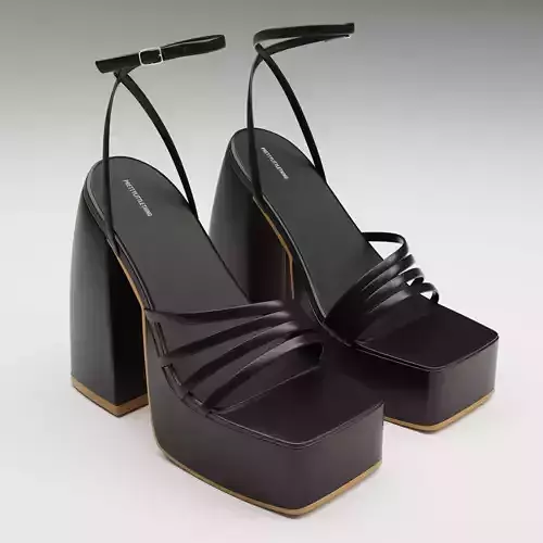 Heels prettylittlething Black