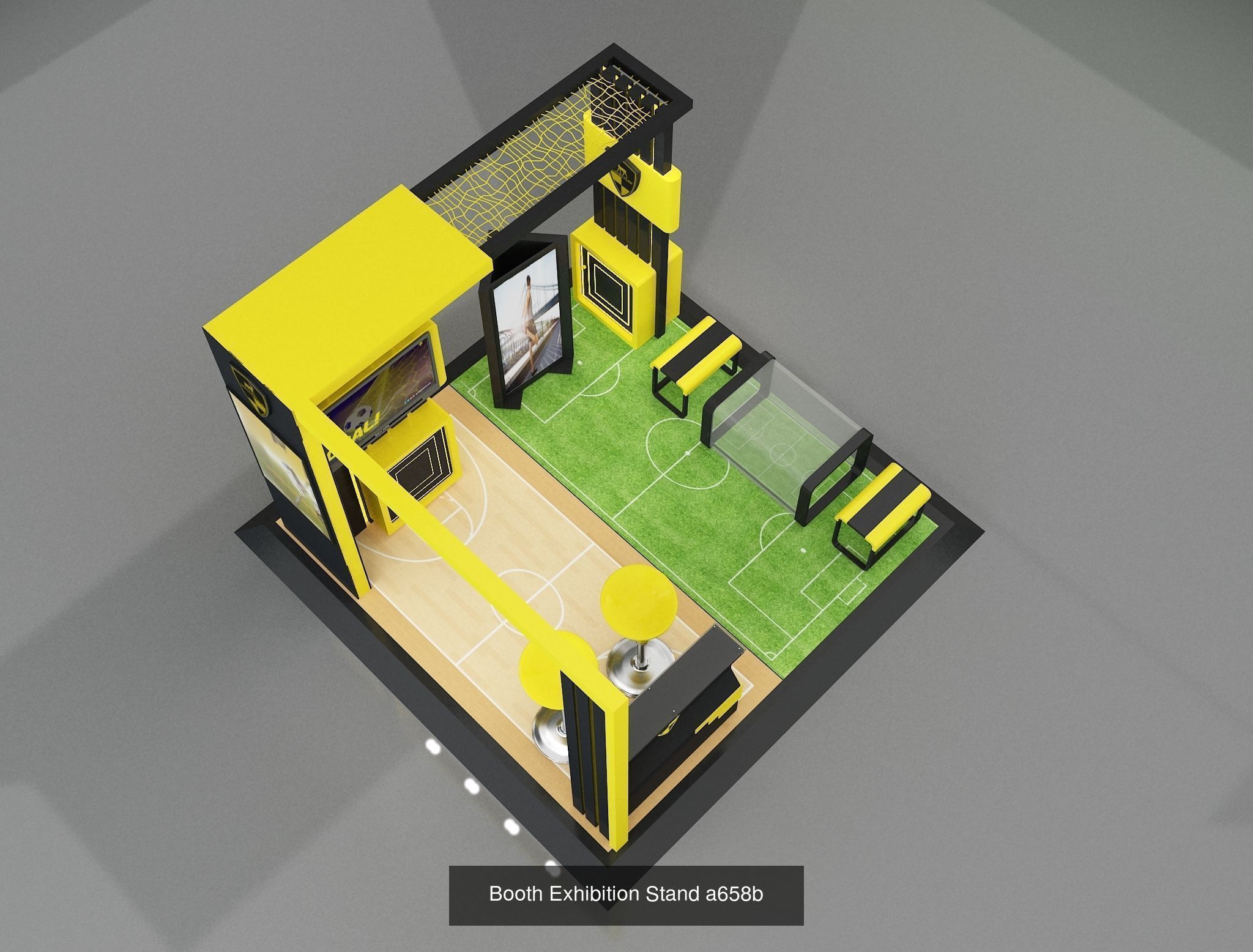 Booth Exhibition Stand G22 3D Model Collection_5