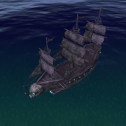 Pirate Ship 11 Low-poly 3D model