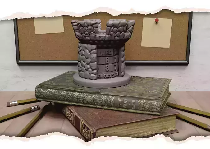 Fortress Calendar 3D print model