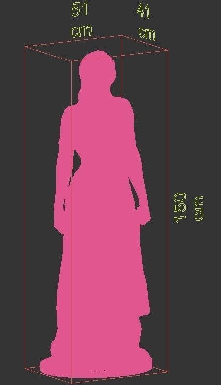 angel of water 3D print model_4