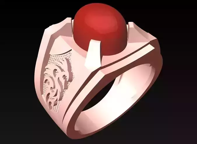 Dragon Ring - Oval stone ring - N6962