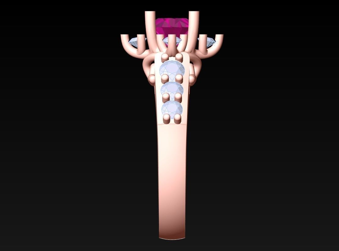 Diamond Ring - Womens Rings - N112518 3D print model_5