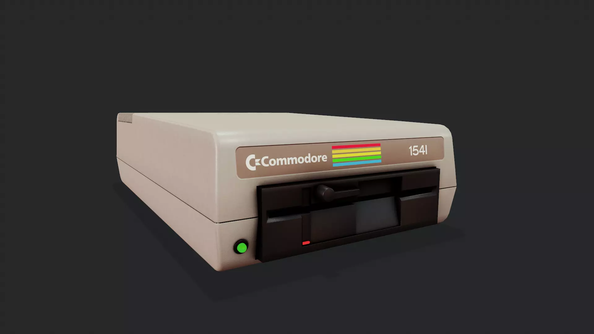 Floppy Disc Drive - Tutorial Included Low-poly 3D model