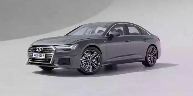 Audi A6 2020-2022 3d model fully detailed High poly HQ interior 3D model