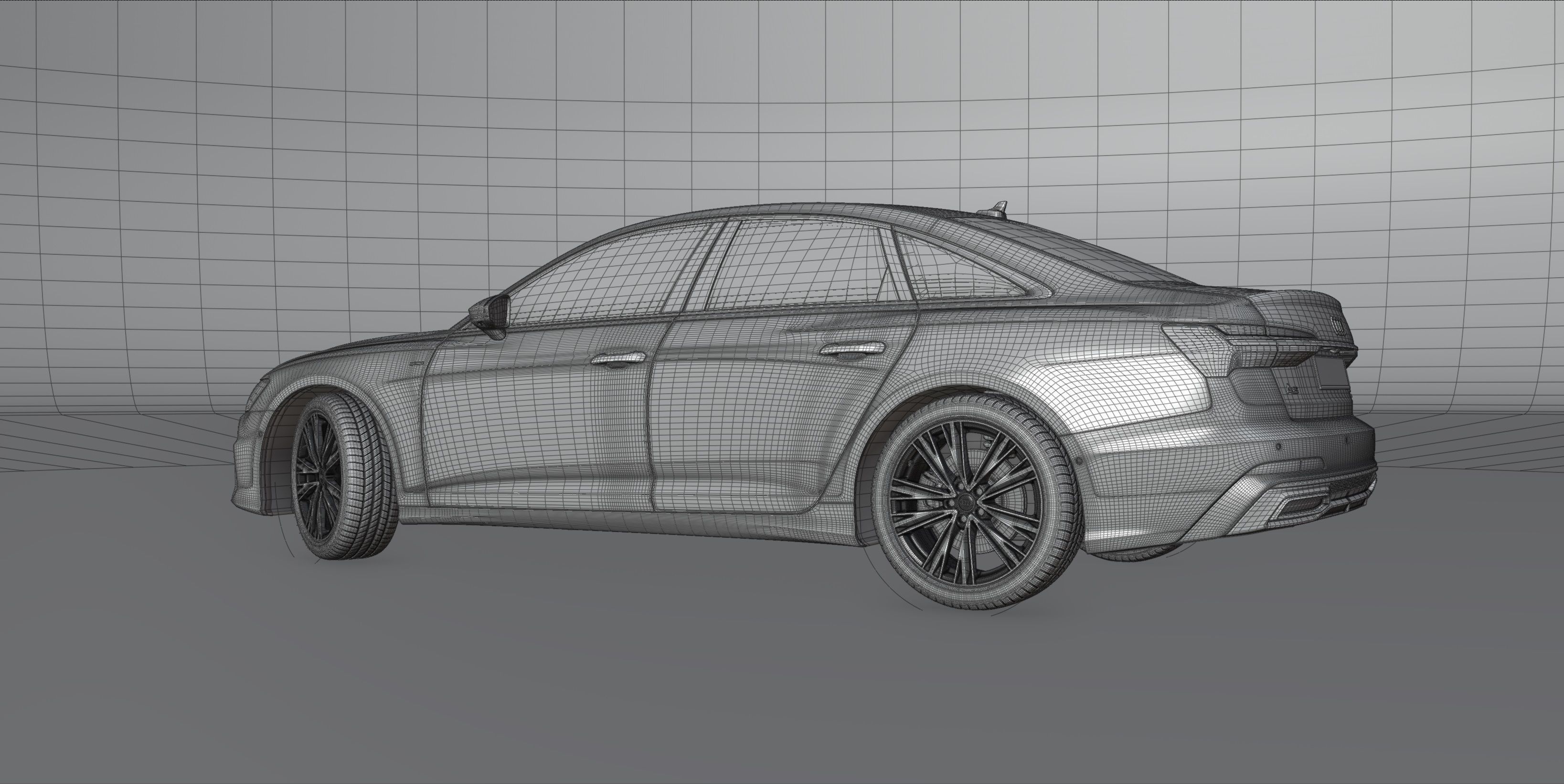 Audi A6 2020-2022 3d model fully detailed High poly HQ interior 3D model_20
