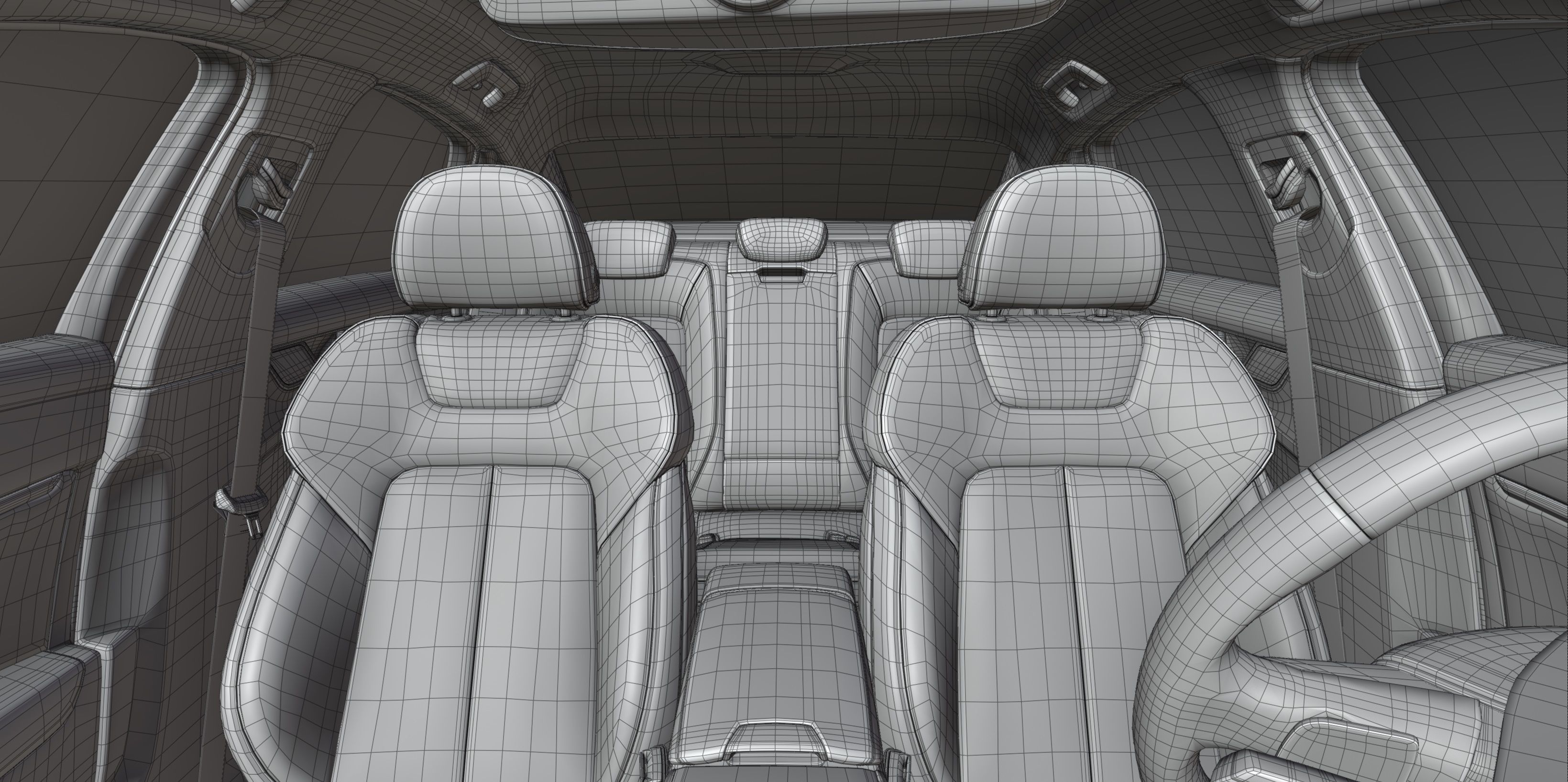 Audi A6 2020-2022 3d model fully detailed High poly HQ interior 3D model_17