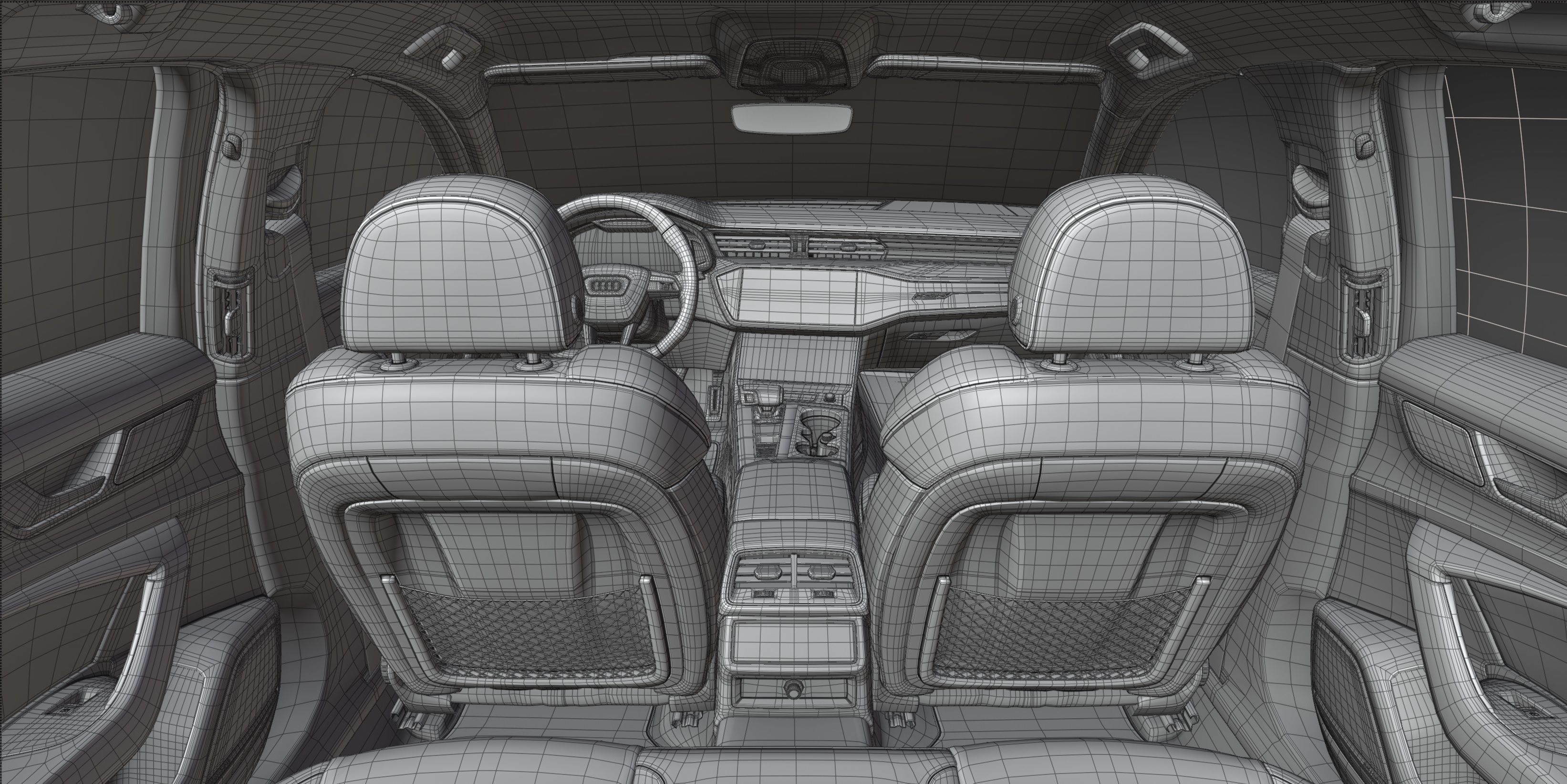 Audi A6 2020-2022 3d model fully detailed High poly HQ interior 3D model_18
