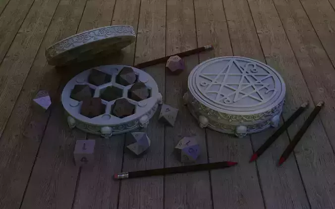 Necronomicon Dice Holder 3D print model