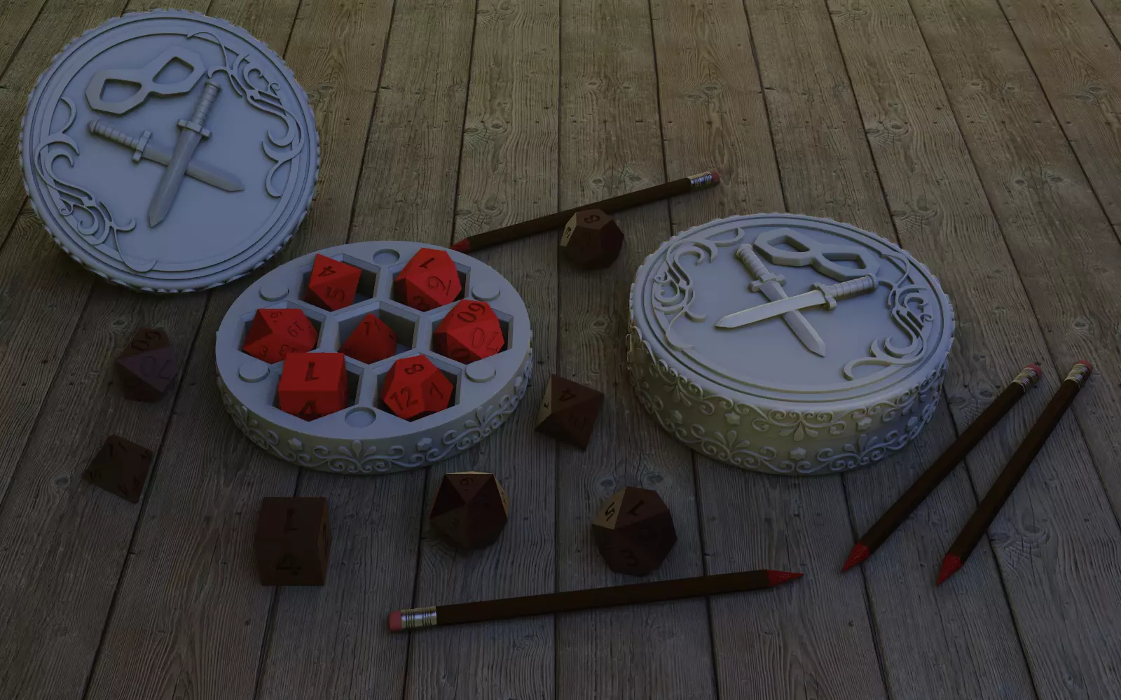 Rogue dice Holder 3D print model_0