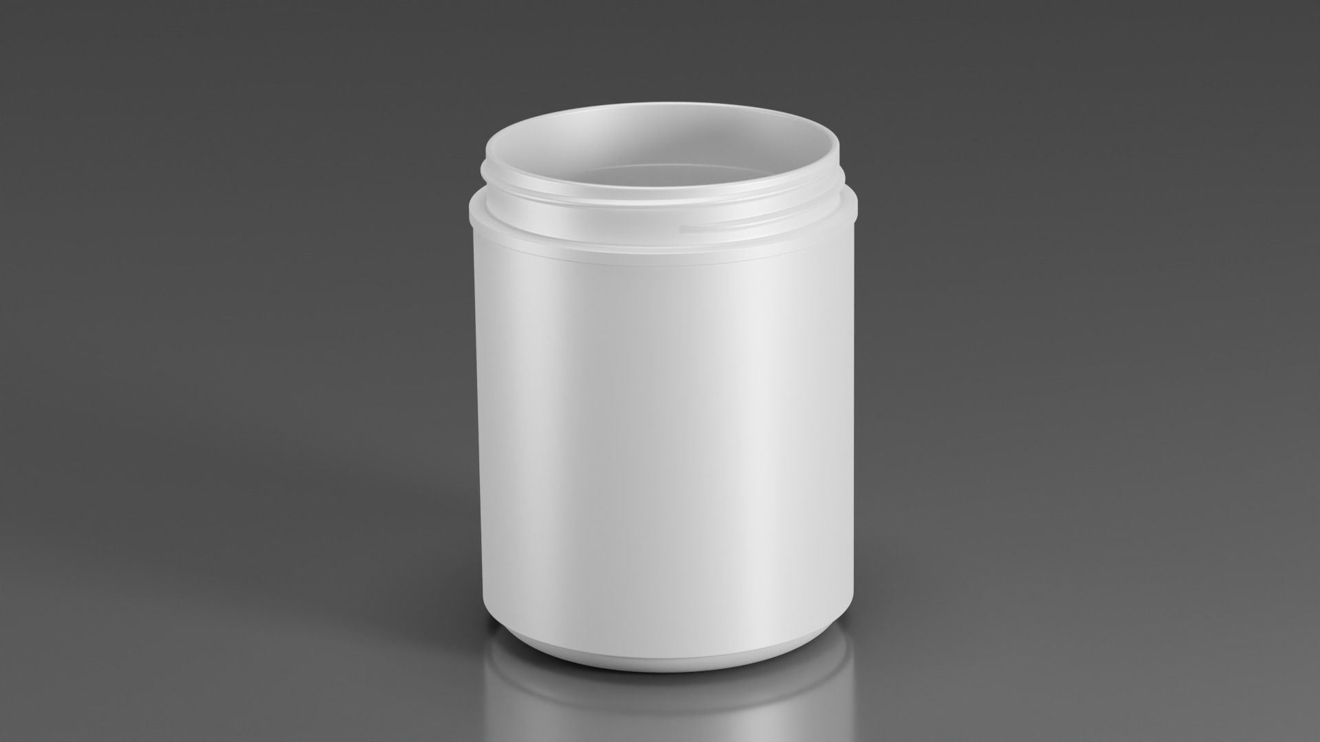 Plastic Jar 3D model_1