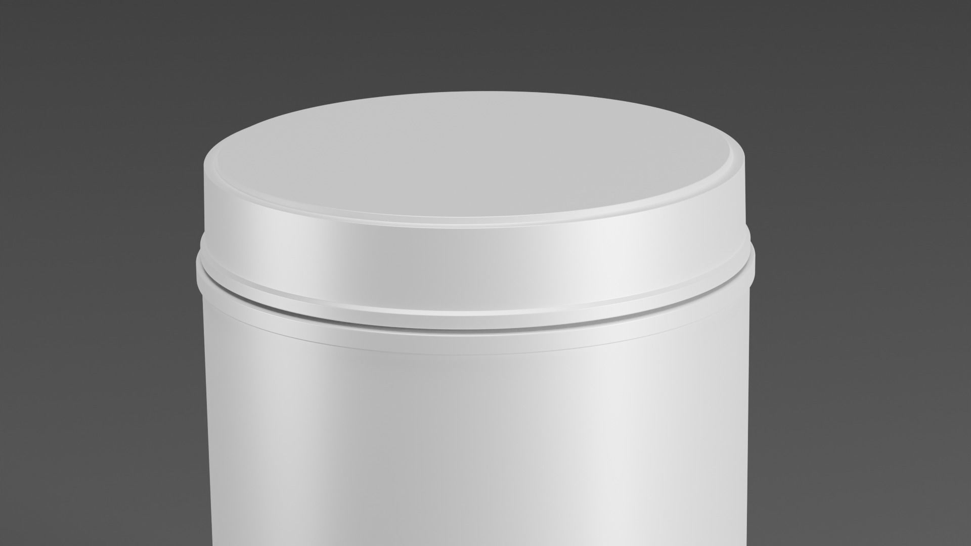 Plastic Jar 3D model_2
