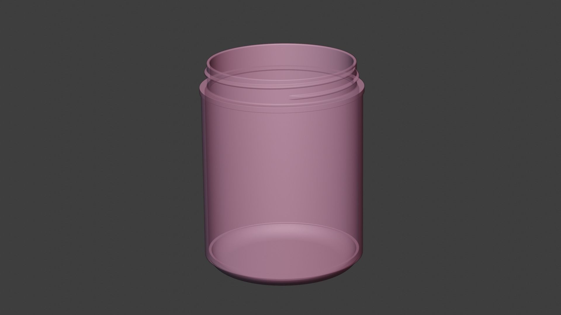 Plastic Jar 3D model_6