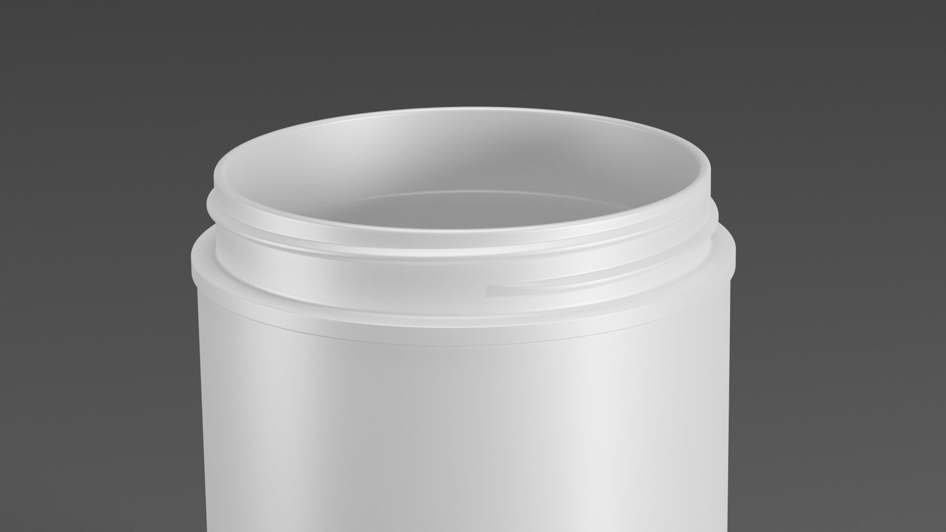 Plastic Jar 3D model_3