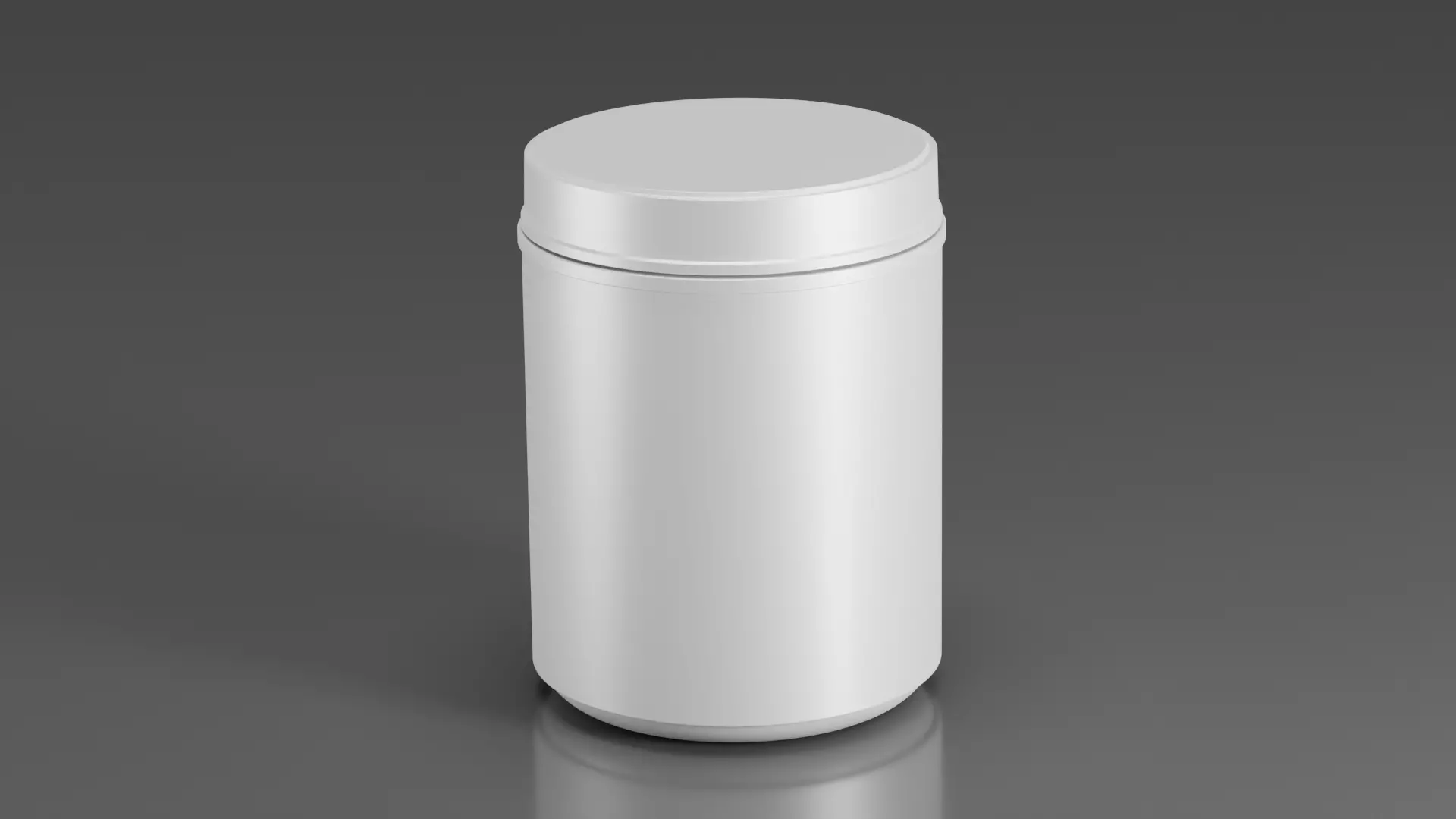 Plastic Jar 3D model_0