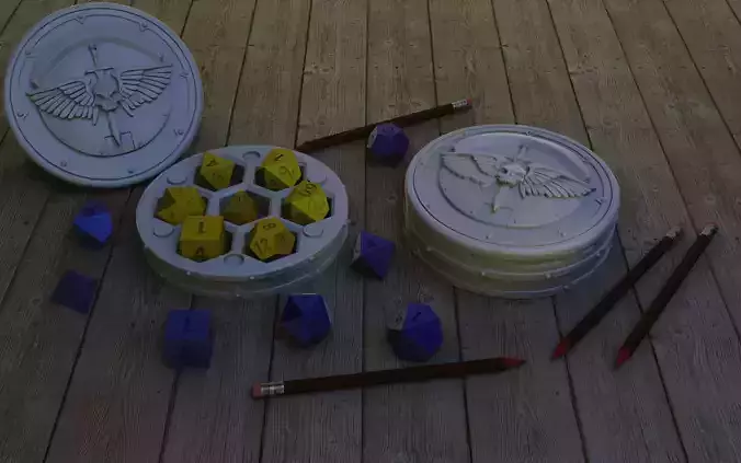 Space Knights dice holder